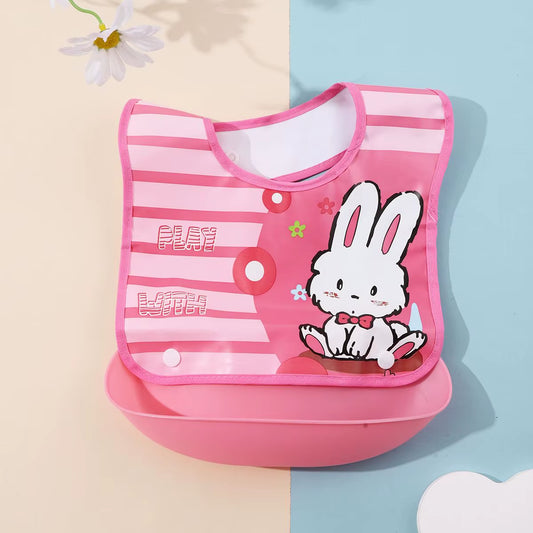 Baby Food Bib Baby Waterproof Bib Three-Dimensional Detachable Food Food Pocket Child Child Saliva Pocket