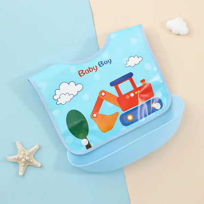 Baby Food Bib Baby Waterproof Bib Three-Dimensional Detachable Food Food Pocket Child Child Saliva Pocket