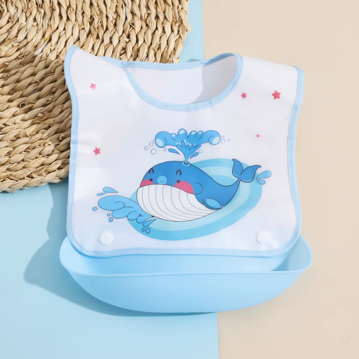 Baby Food Bib Baby Waterproof Bib Three-Dimensional Detachable Food Food Pocket Child Child Saliva Pocket
