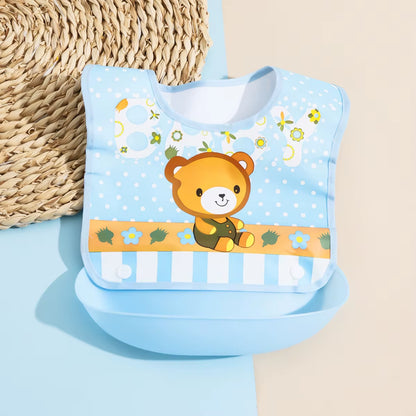 Baby Food Bib Baby Waterproof Bib Three-Dimensional Detachable Food Food Pocket Child Child Saliva Pocket